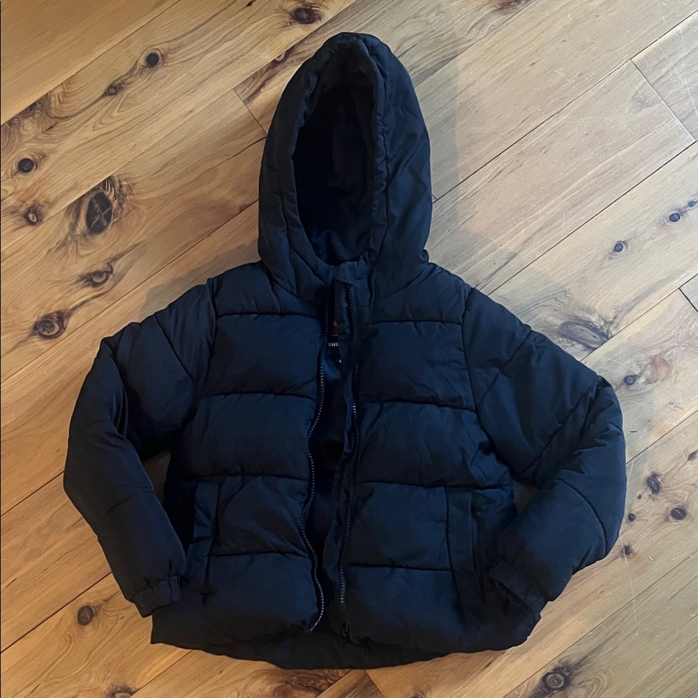 Swiss Tech Kids Black Puffer Jacket